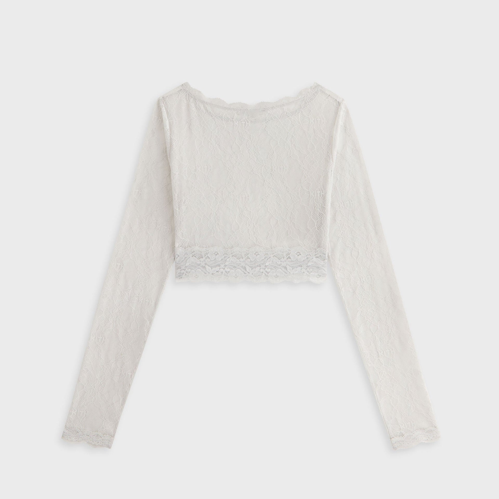 Lisa for Kith Women Piera Lace Long Sleeve Top - Tin