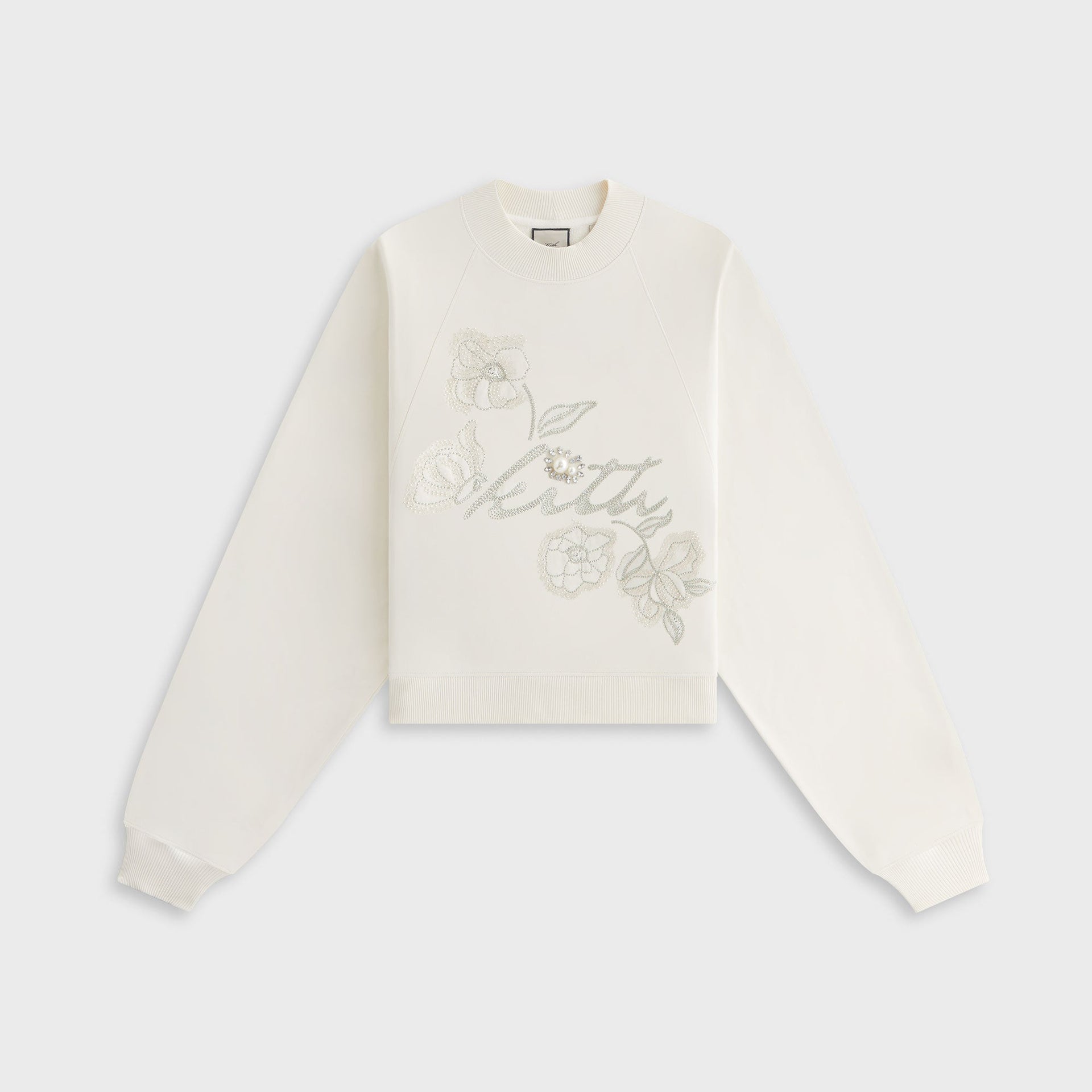 Lisa for Kith Women Isley Embellished Mockneck Crewneck - Sandrift - PH