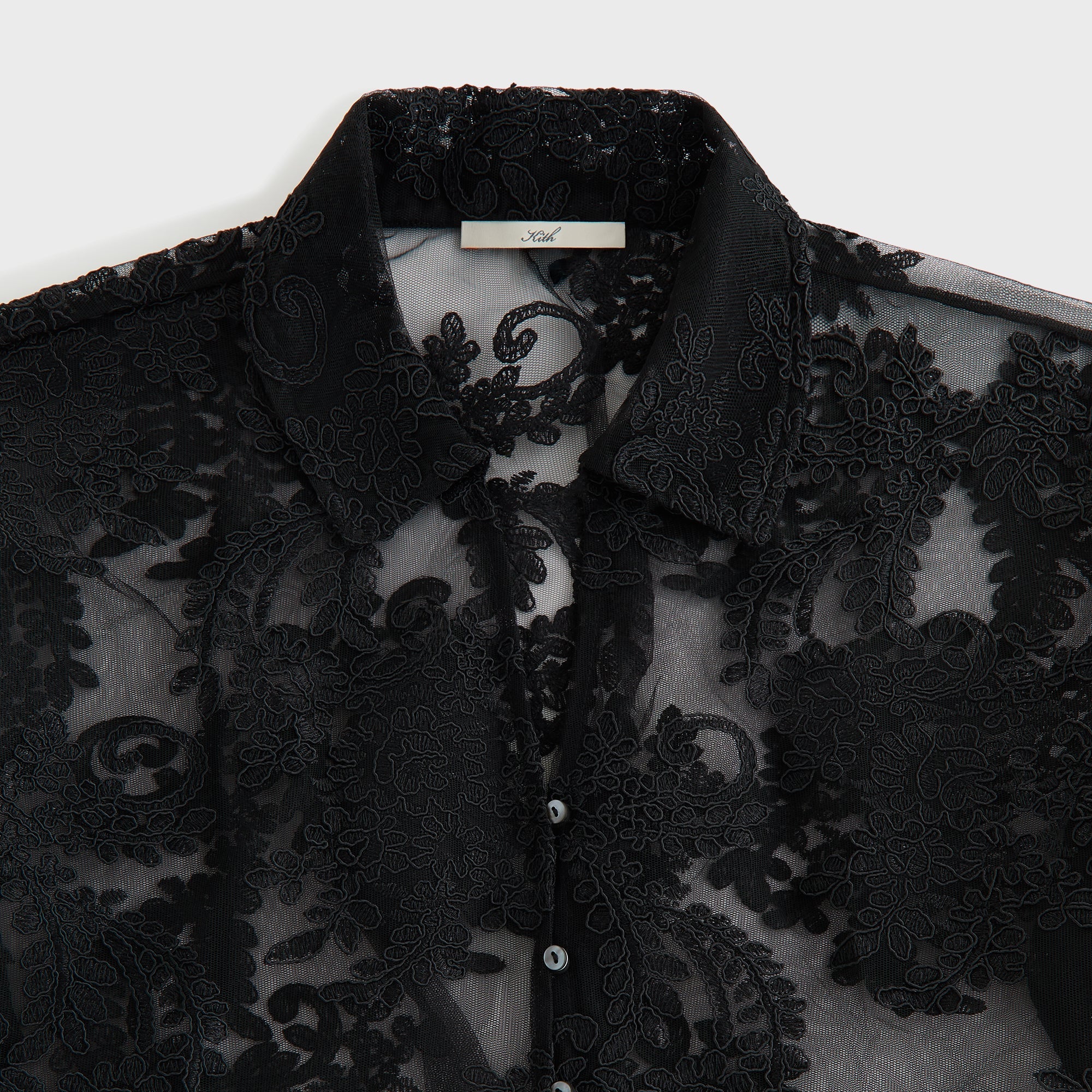 Lisa for Kith Women Laina Lace Overshirt - Black