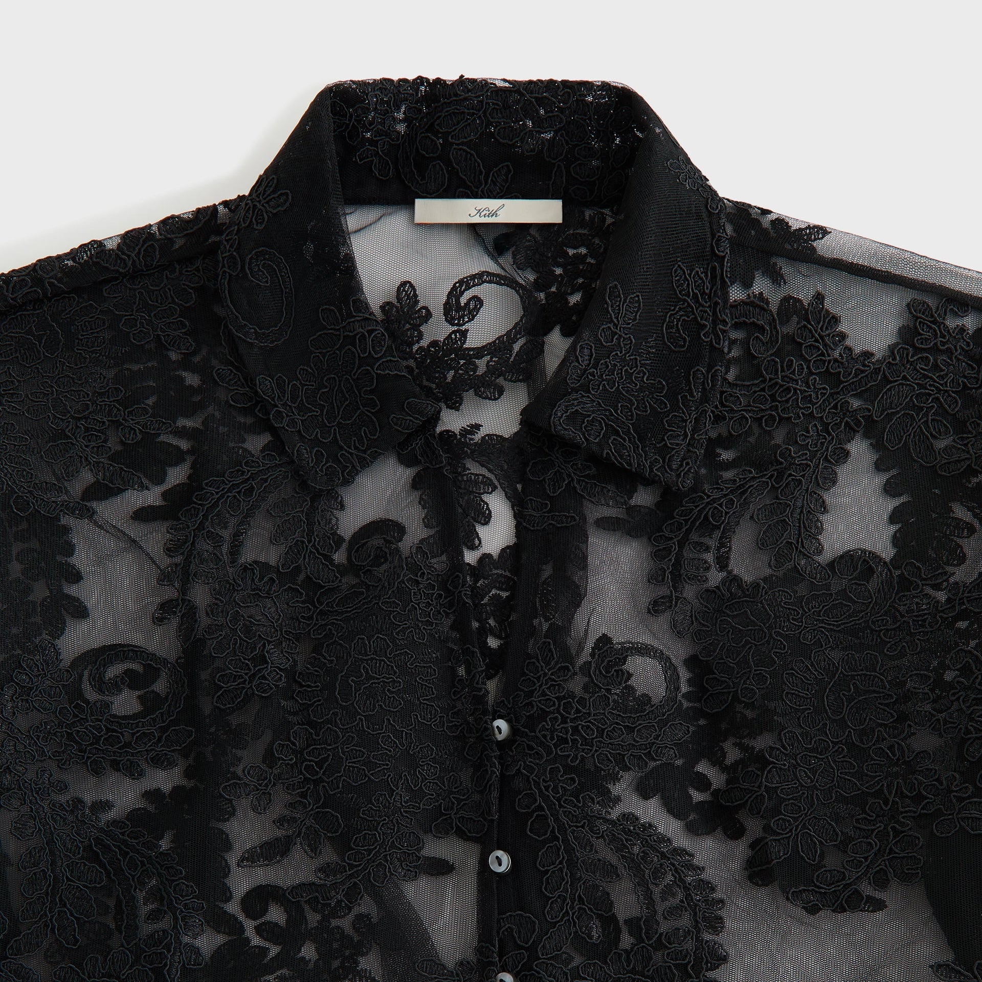 Lisa for Kith Women Laina Lace Overshirt - Black