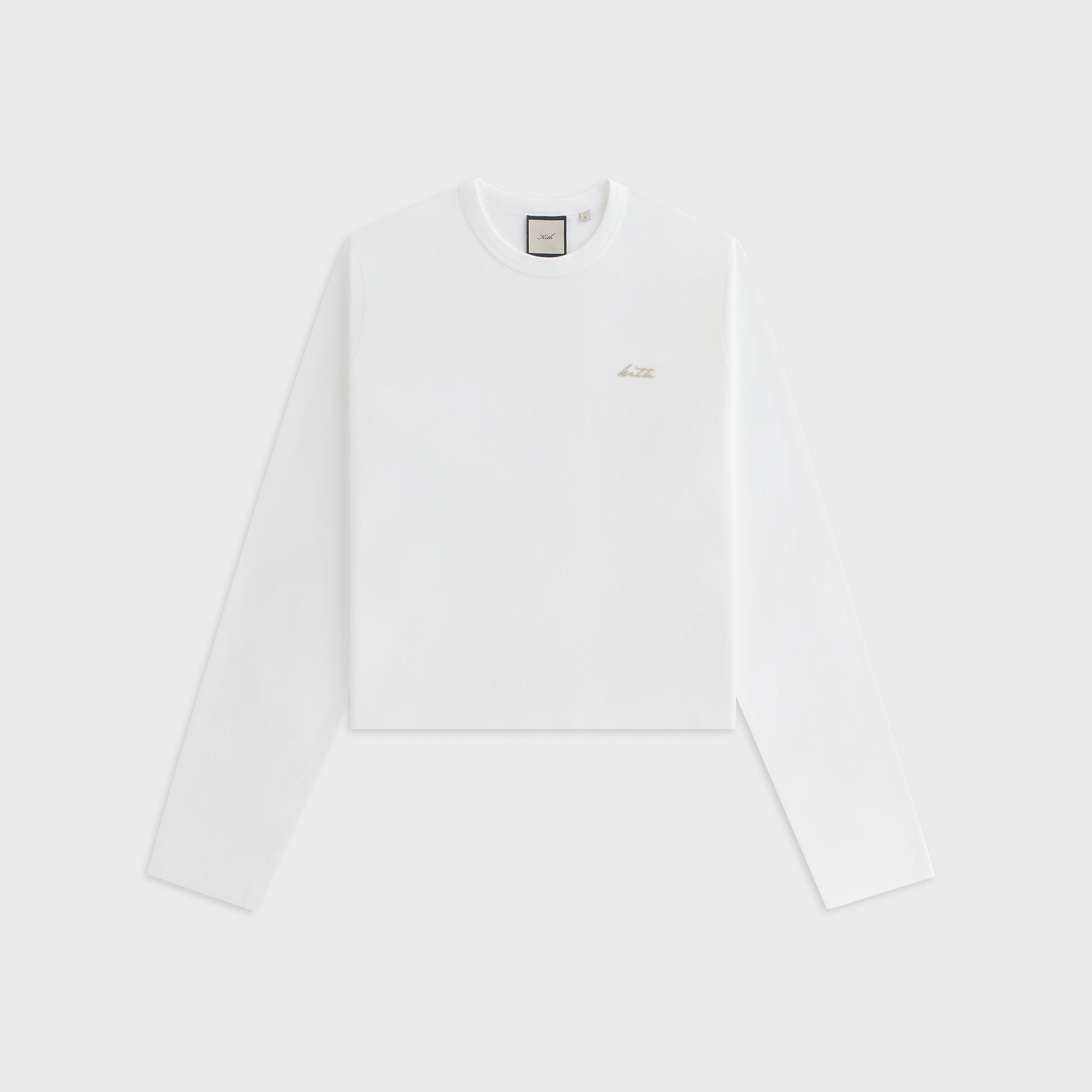 KITH クルーネック 長袖 Tシャツ ホワイト XS KHW031170-101-Front.jpg?v=