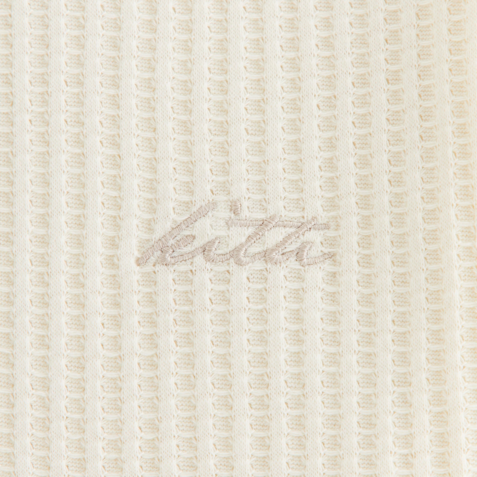 Kith Women Fei Waffle Cropped Tee - Sandrift