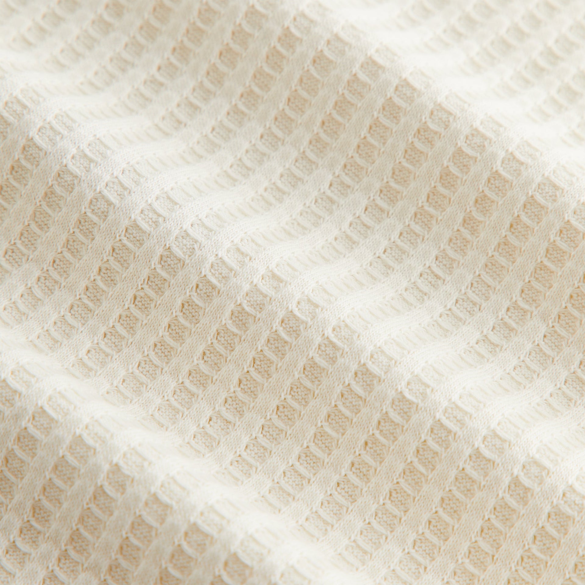 Kith Women Fei Waffle Cropped Tee - Sandrift
