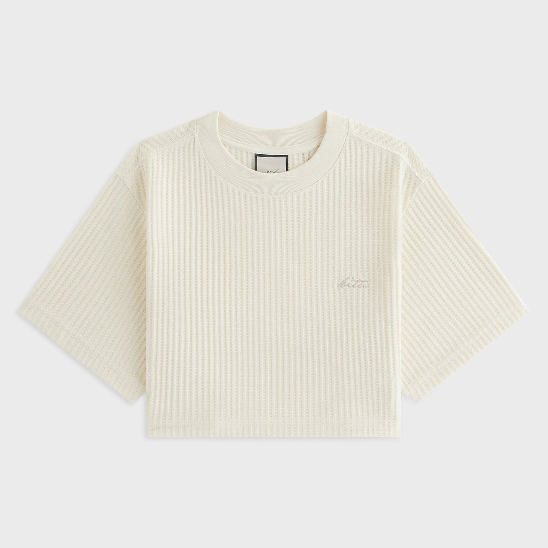 Kith Women Fei Waffle Cropped Tee - Sandrift - PH