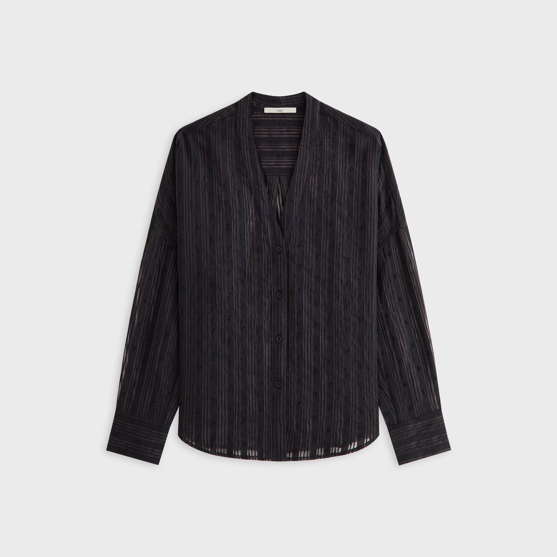 Kith Women Carmyn Sheer Cardigan Shirt - Black
