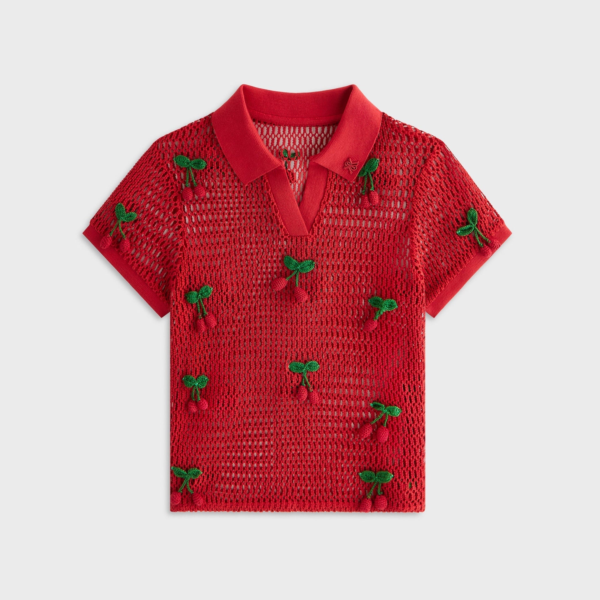 Kith Women Hedi Cherry Sweater Polo - Fury - PH