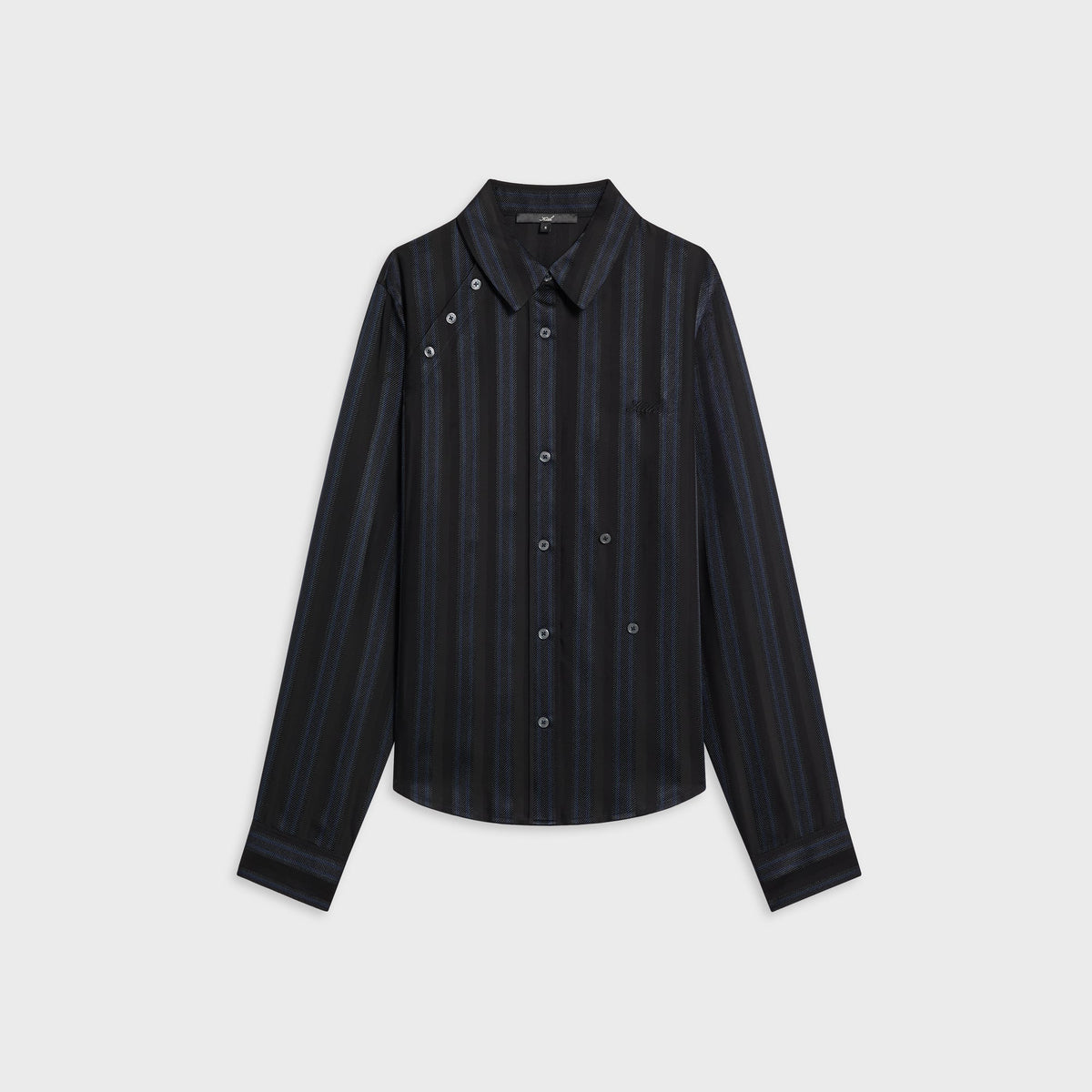 Kith Women Sidney Stripe Asymmetrical Shirt - Placid - PH