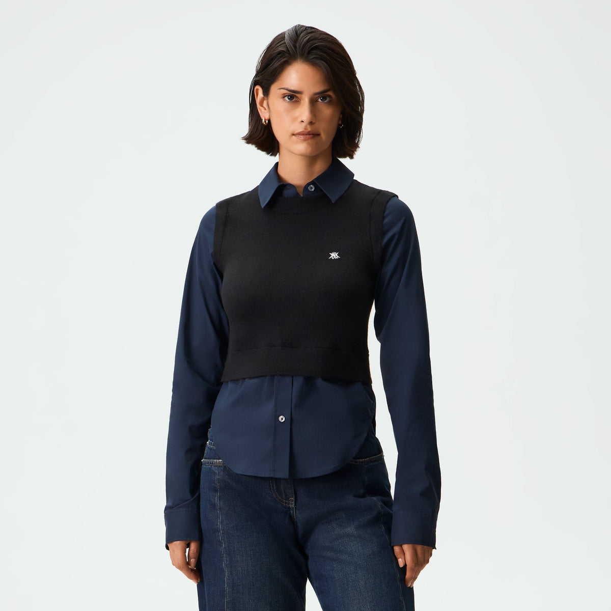 Kith Women Rosson Sweater Vest Shirt - Black