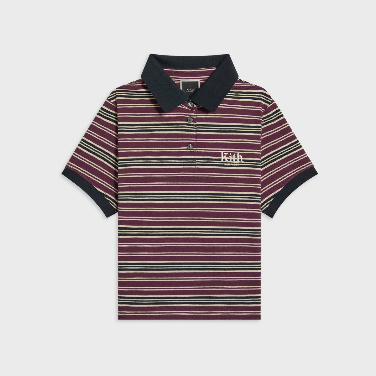 Kith Women Breda Striped Polo - Black - PH