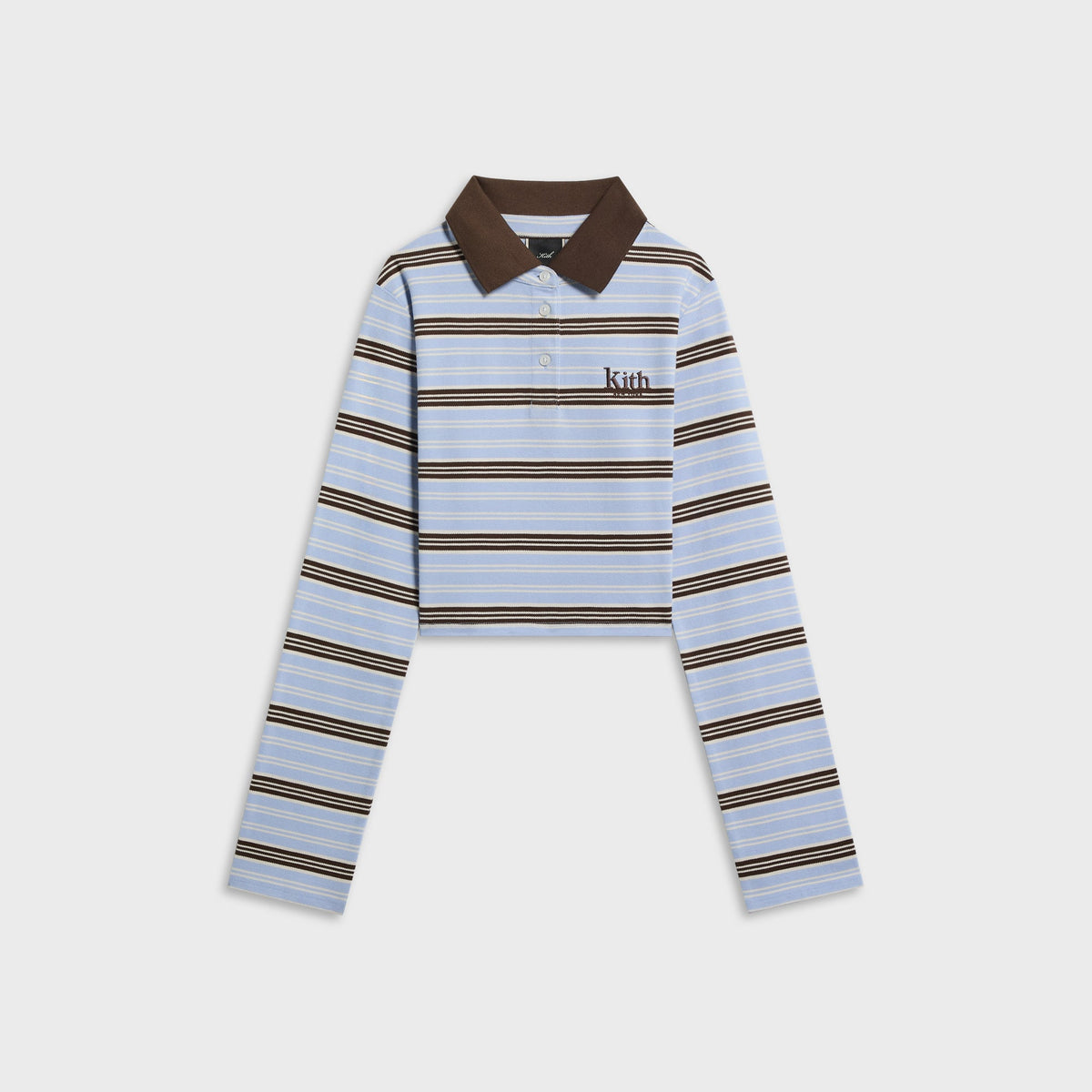 Kith Women Selwyn Striped Polo Long Sleeve - Almas