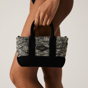 Kith Women Noemi Crochet Raffia Tote - Black