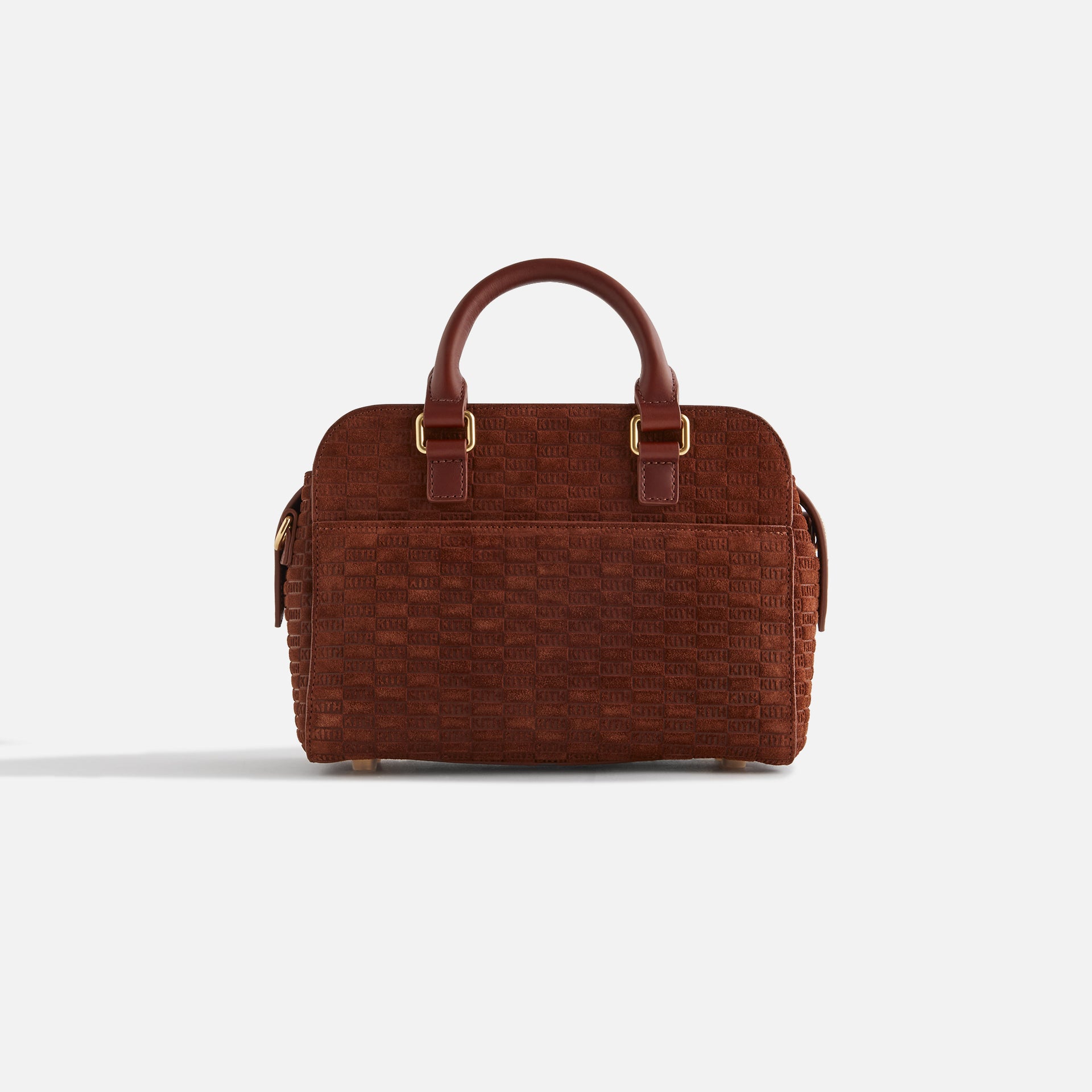 Kith Women Monogram Suede Mini Document Bag - Walnut