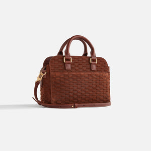 Kith Women Monogram Suede Mini Document Bag - Walnut