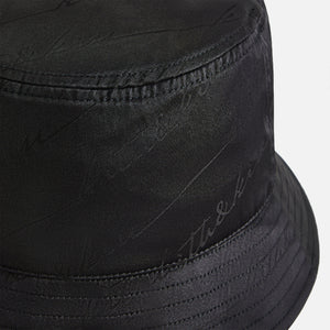 UrlfreezeShops Women Autograph Monogram Silk Bucket Hat - Black