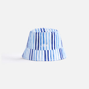 UrlfreezeShops Women Chenille Stripe Bucket Hat - Cornflower