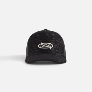 UrlfreezeShops Women Leather Trucker Cap - Black