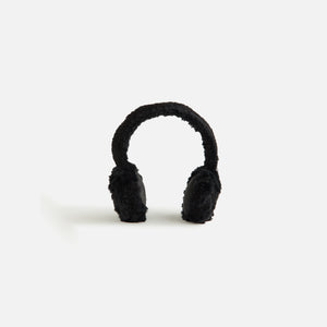 Kith Women Shearling Cable Knit Ear Muff - Black