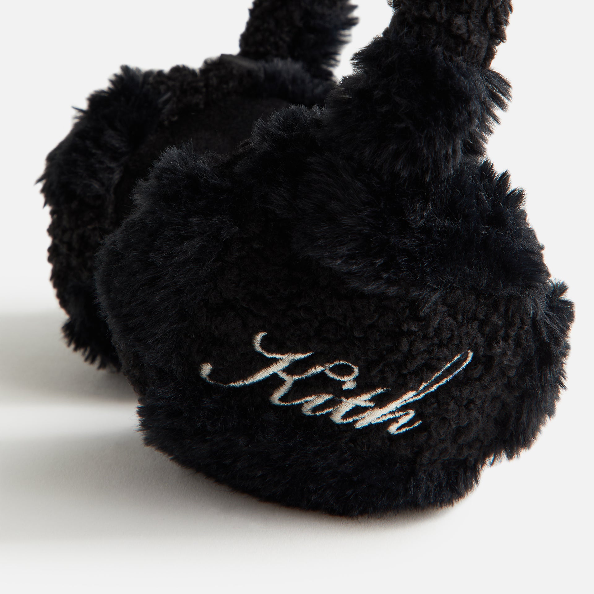 Kith Women Monogram Sherpa Ear Muff - Black