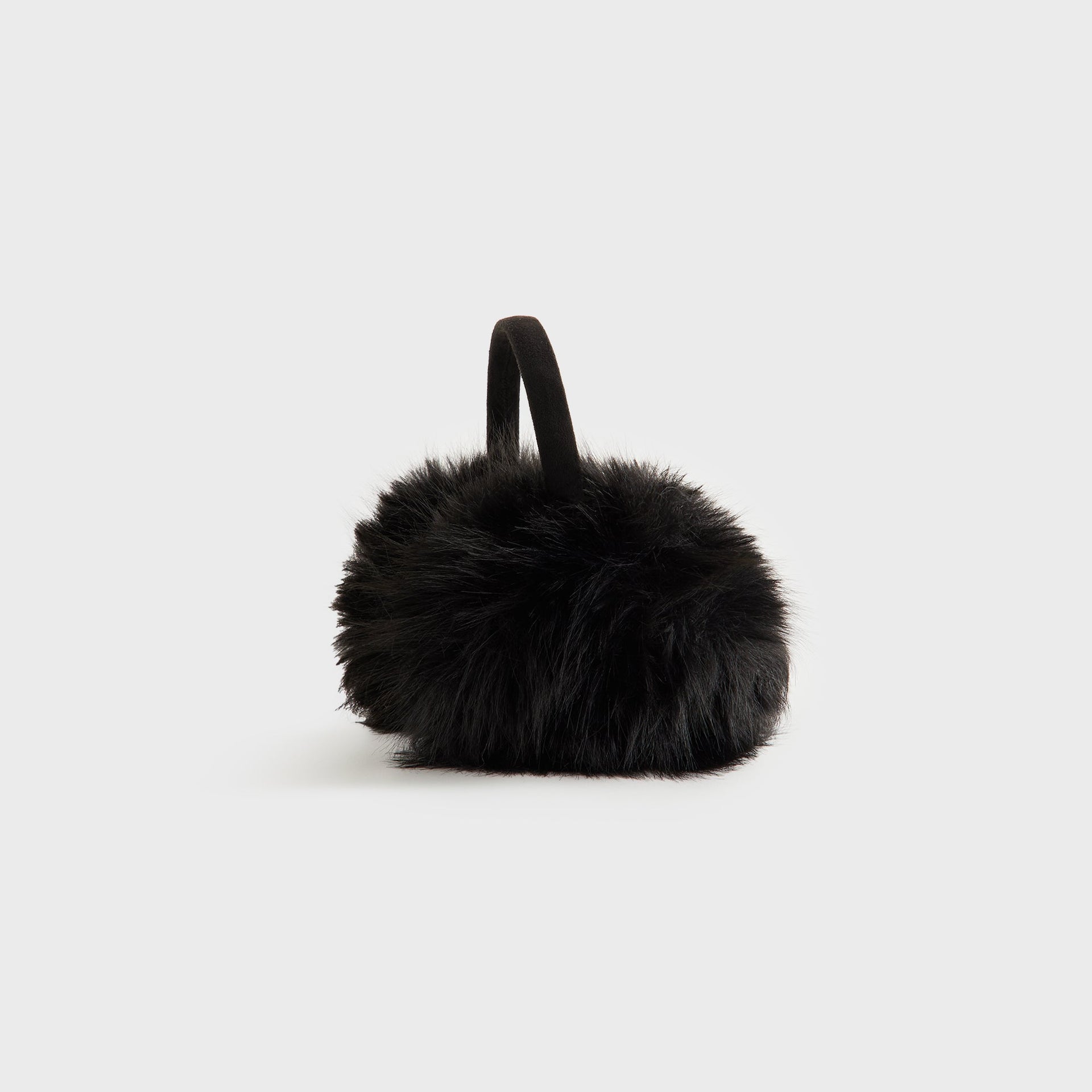 Kith Women Faux Fur Shaggy Ear Muff - Black