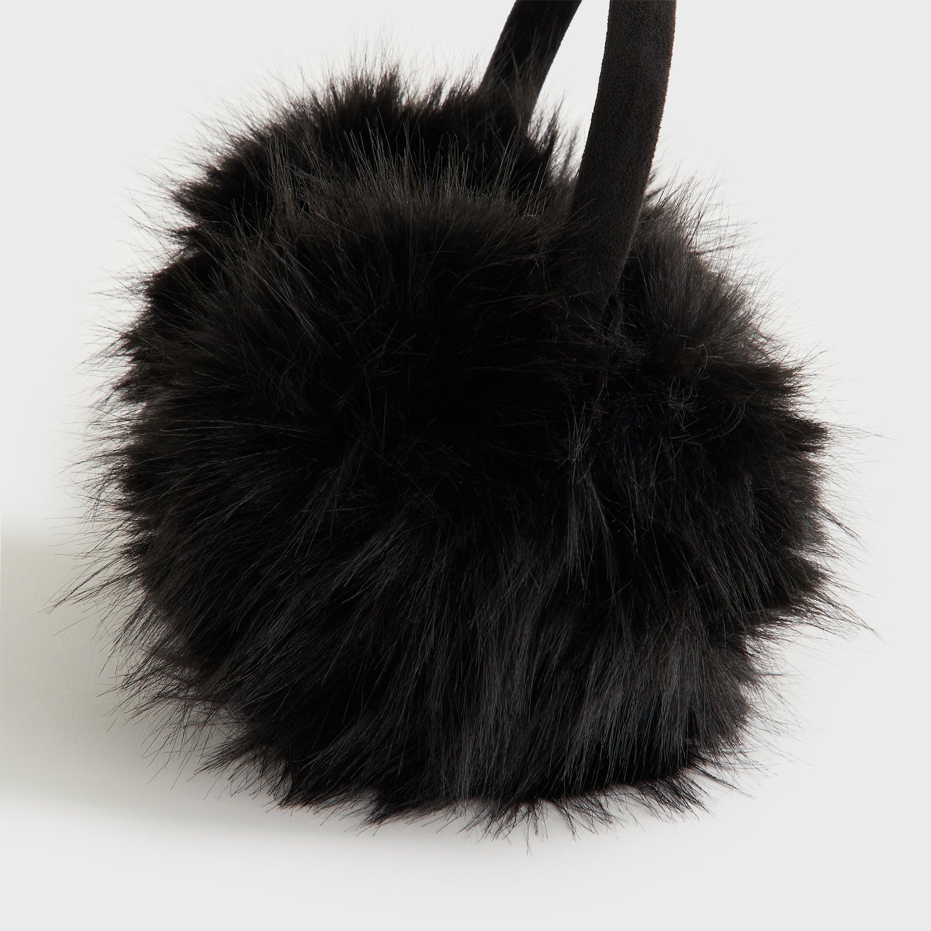 Kith Women Faux Fur Shaggy Ear Muff - Black - PH