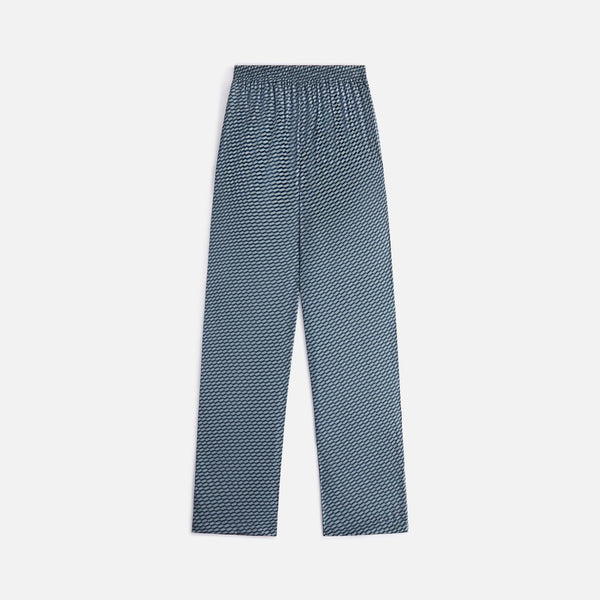 Kith Women Ida Monogram Silk Straight Leg Pant - Serpentine