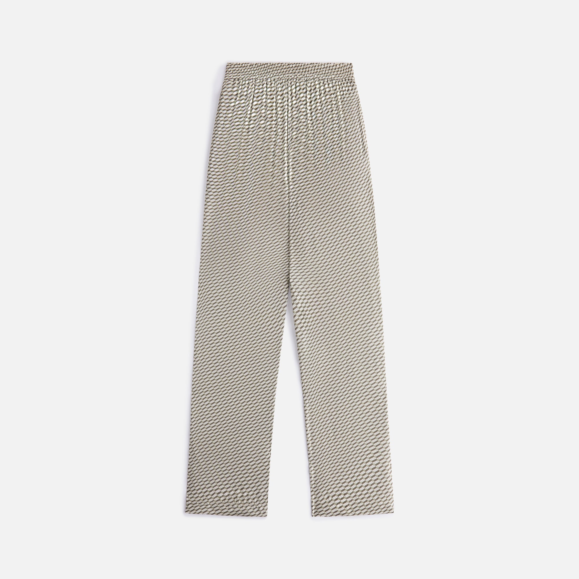 Kith Women Ida Monogram Silk Straight Leg Pant - Verdant