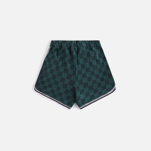 Louis Vuitton Green Checkerboard Hawaiian Shirt And Beach Shorts