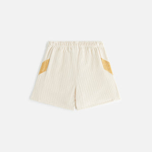 Pointelle cotton shorts - Light beige - Ladies
