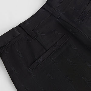 Men's Pleated Resort Trouser  Black Pleated Trouser for Men
