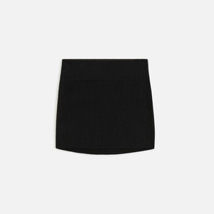 UrlfreezeShops Women Arys Plush Rib Mini Skirt - Black