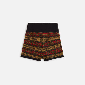 Erlebniswelt-fliegenfischenShops Women Mica Logo Fair Isle Short - Black