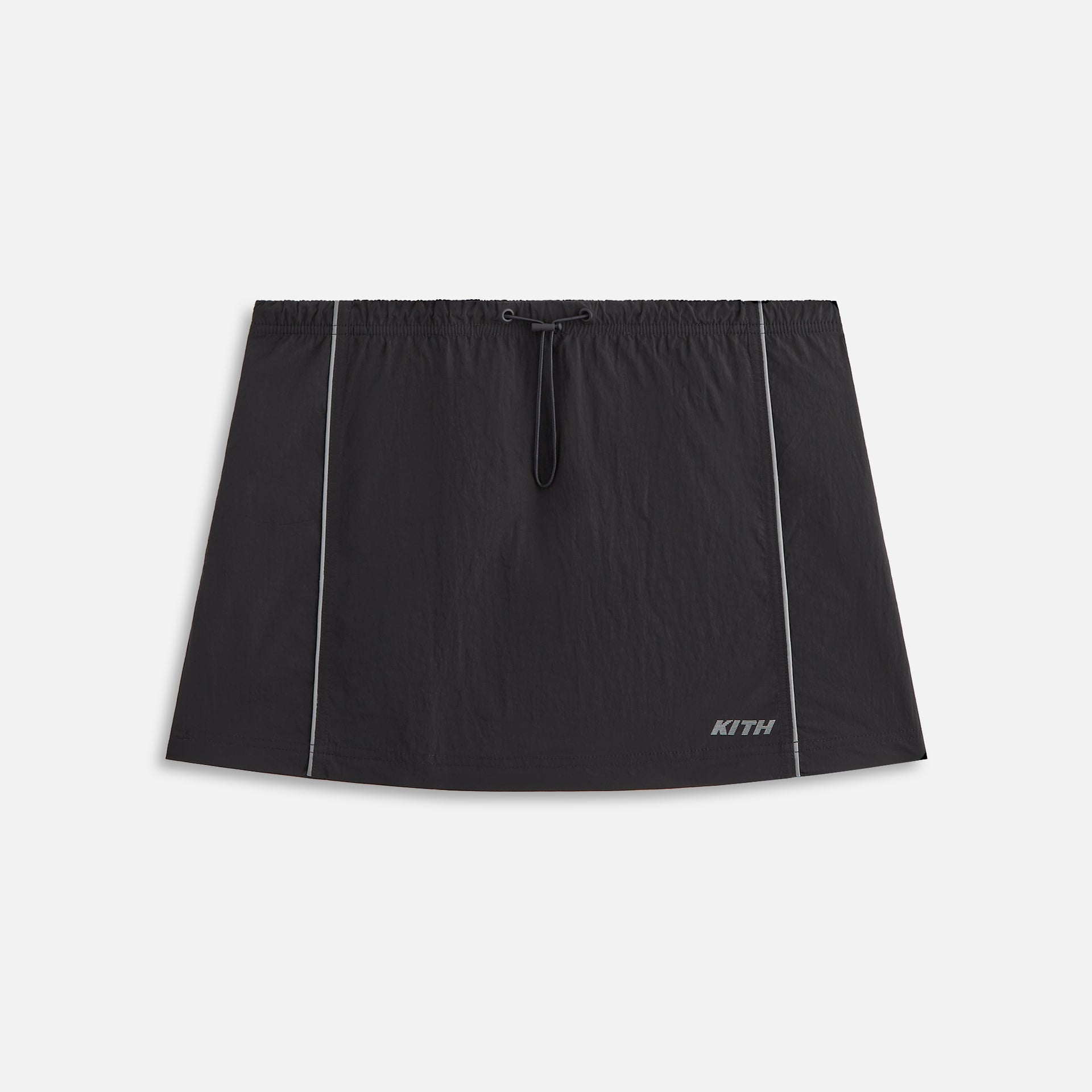 UrlfreezeShops Women Lowen Nylon Track Skirt - Black