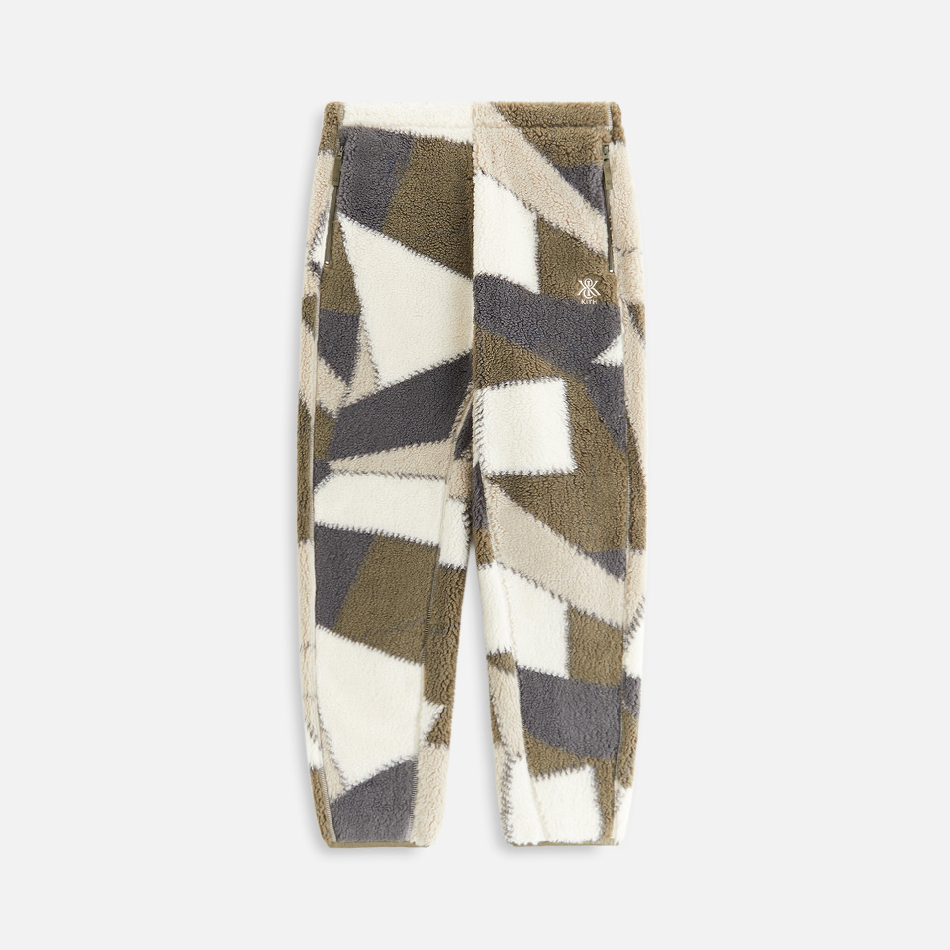 Kith Women Chelsea III Patchwork Fleece Jogger - Plaster