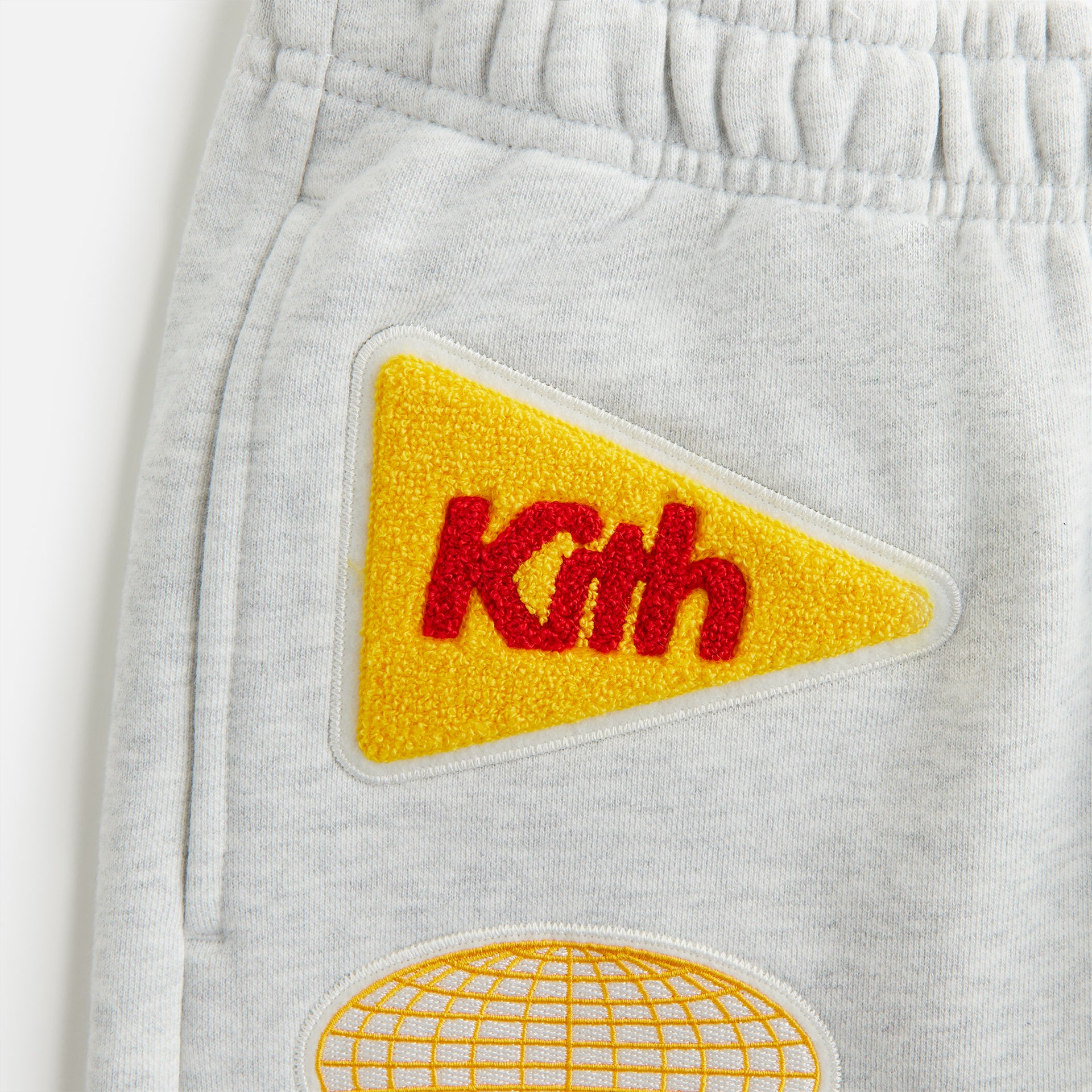 Kith Women Rayne Patched Sweatshort - Light Heather Grey