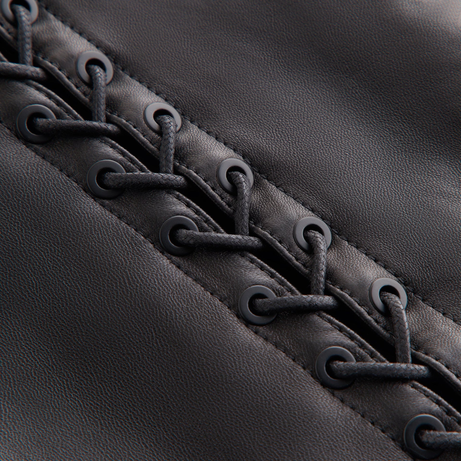 Lisa for Kith Women Cerise Leather Lace Up Pant - Black