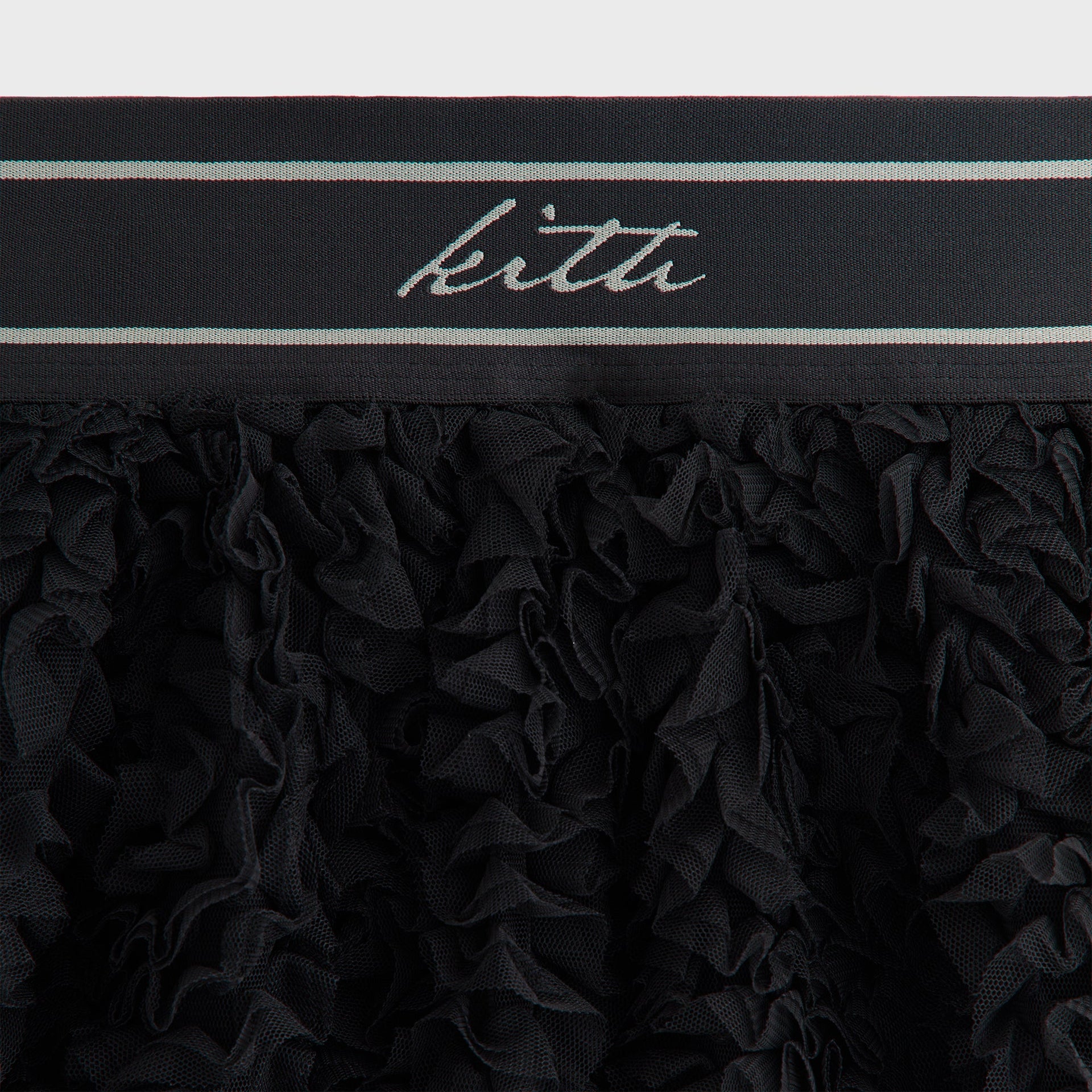 Lisa for Kith Women Rina Ruffle Midi Skirt - Black