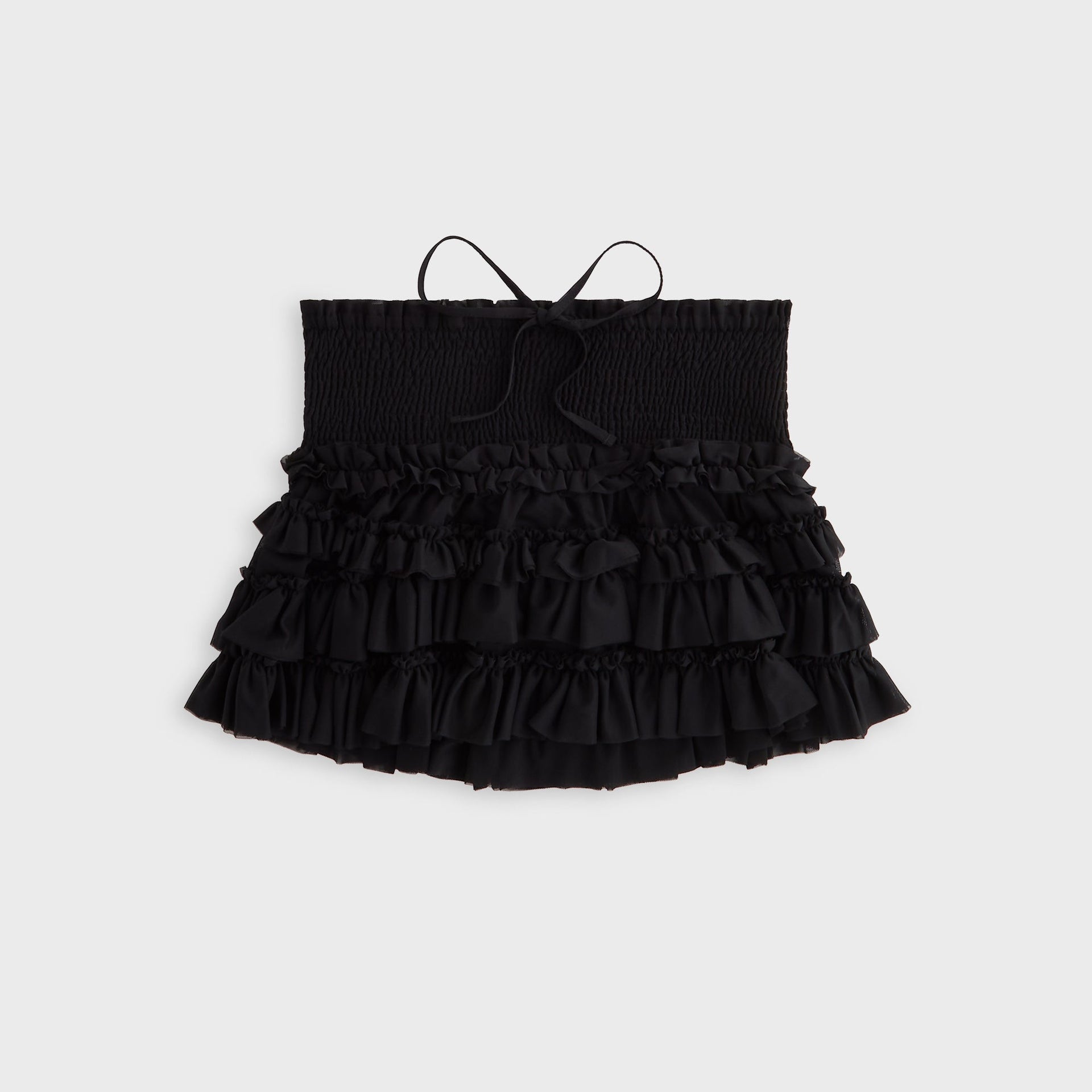 Lisa for Kith Women Mariko Mesh Ruffle Mini Skirt - Black - PH