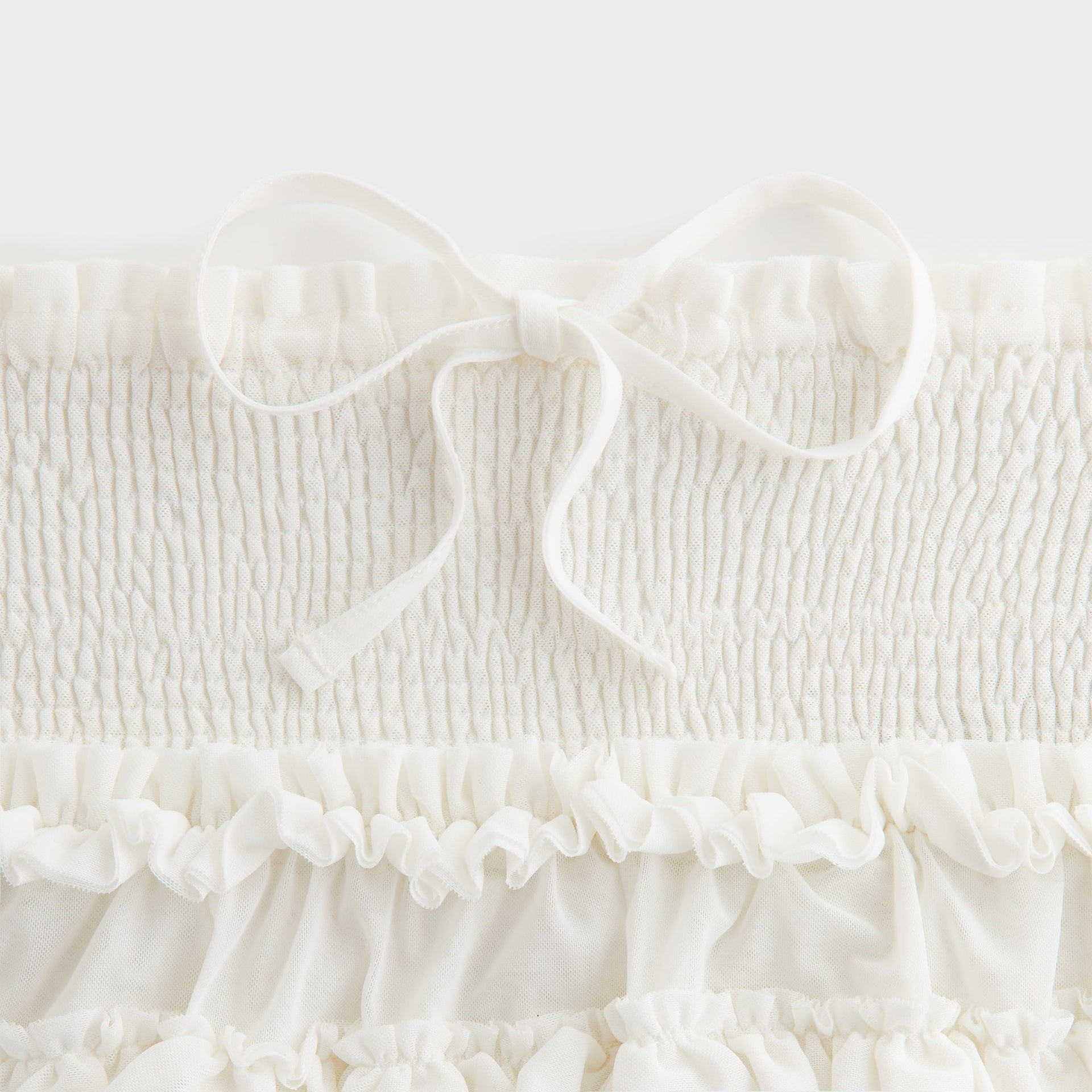 Lisa for Kith Women Mariko Mesh Ruffle Mini Skirt - White - PH