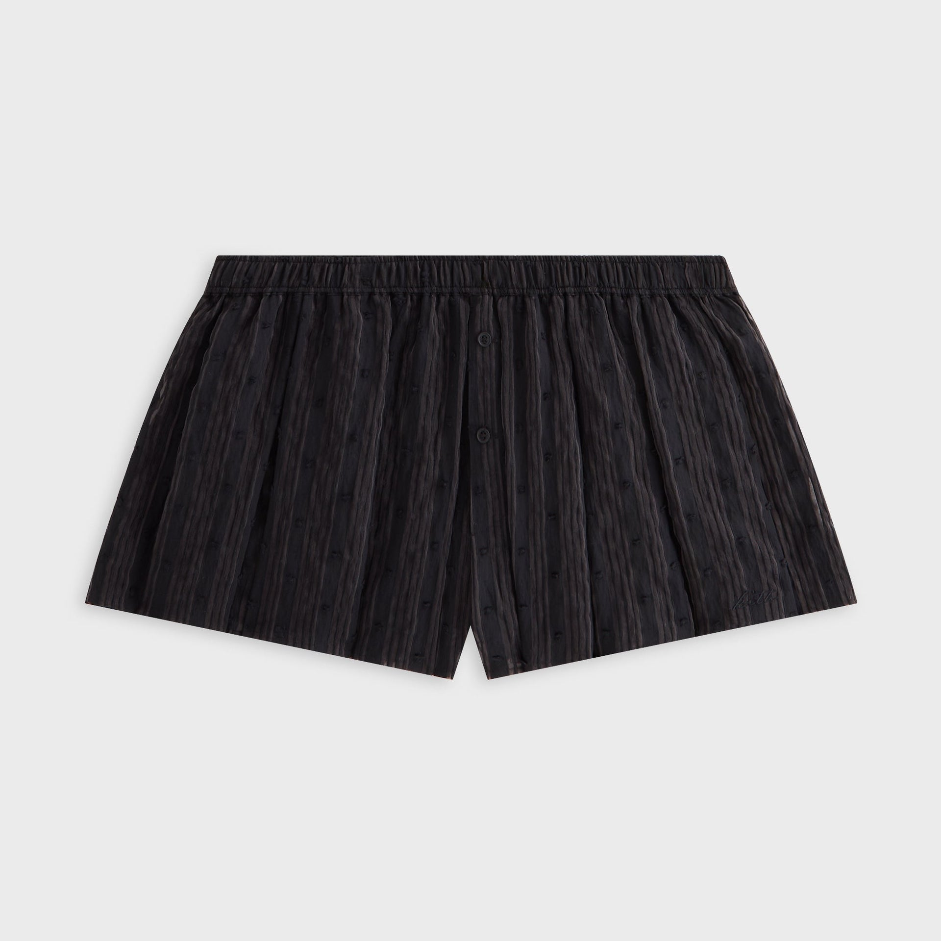 Kith Women Sashi Sheer Pleated Short - Black - PH
