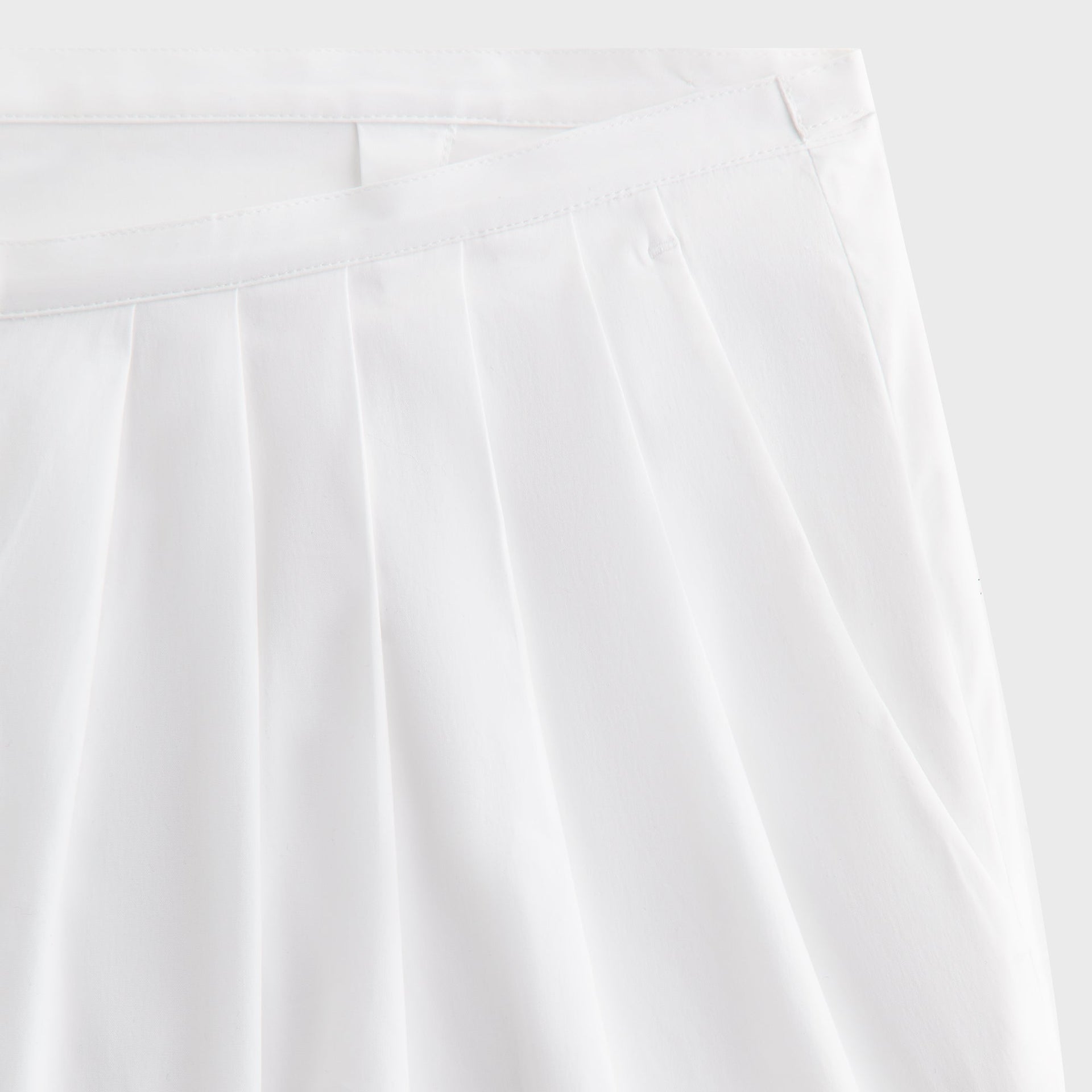 Kith Women Tahli Poplin Pleated Wide Pant - White