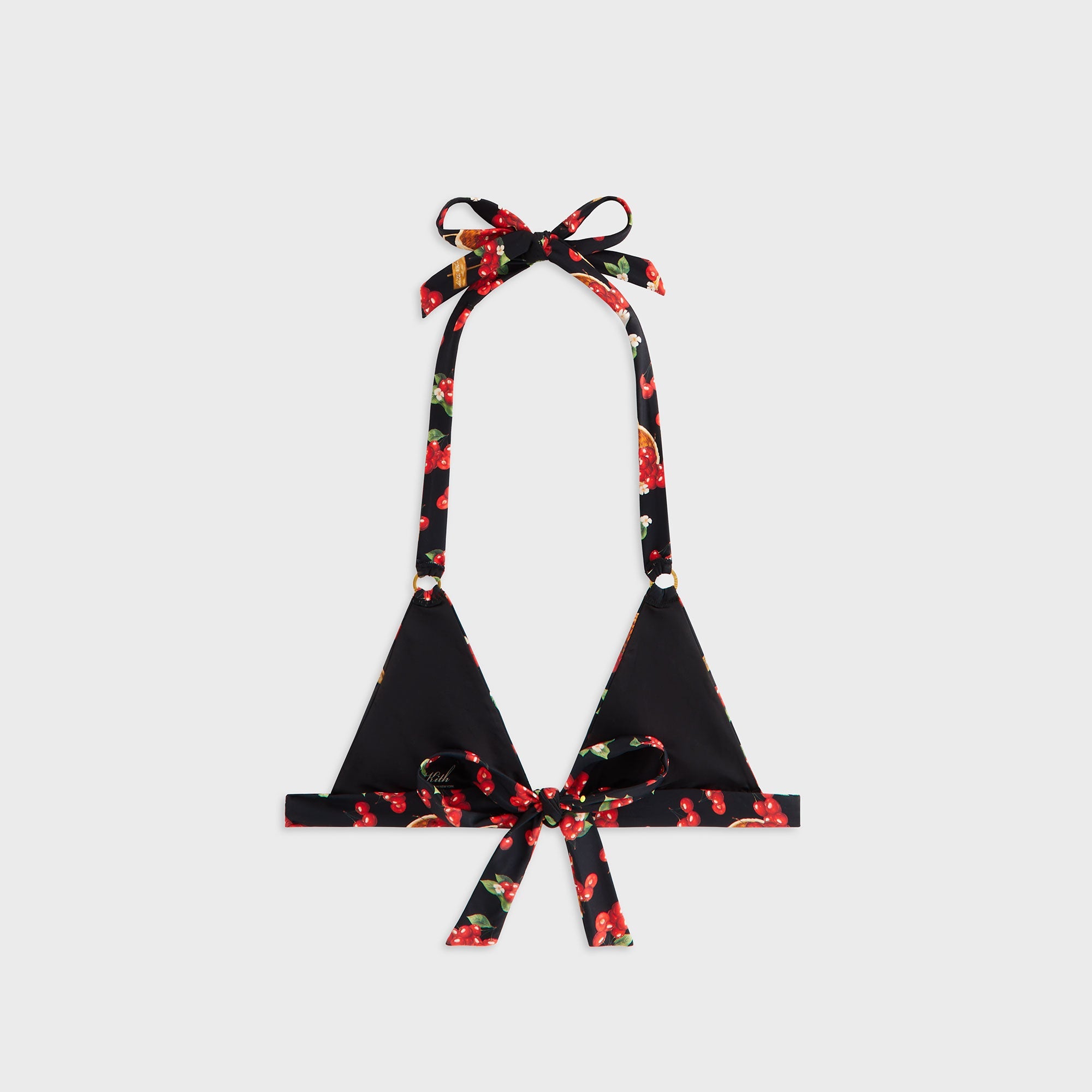 Kith Women Kenna Cherry Tie Top - Black