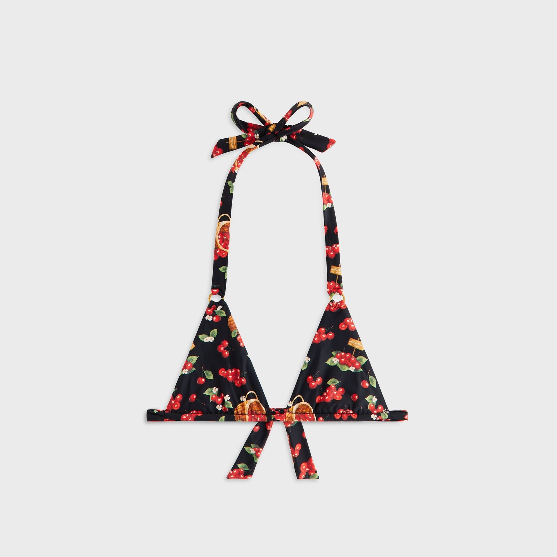 Kith Women Kenna Cherry Tie Top - Black - PH