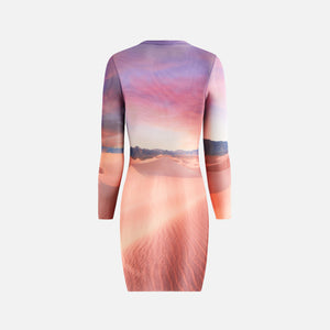 Erlebniswelt-fliegenfischenShops Women Desert Sunset Mulberry Long Sleeve Dress Denim - Mabel
