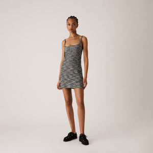 UrlfreezeShops Women Capri Tweed Mini Dress - Black