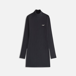 Kith Women Brier Pointelle Turtleneck Mini Dress - Black