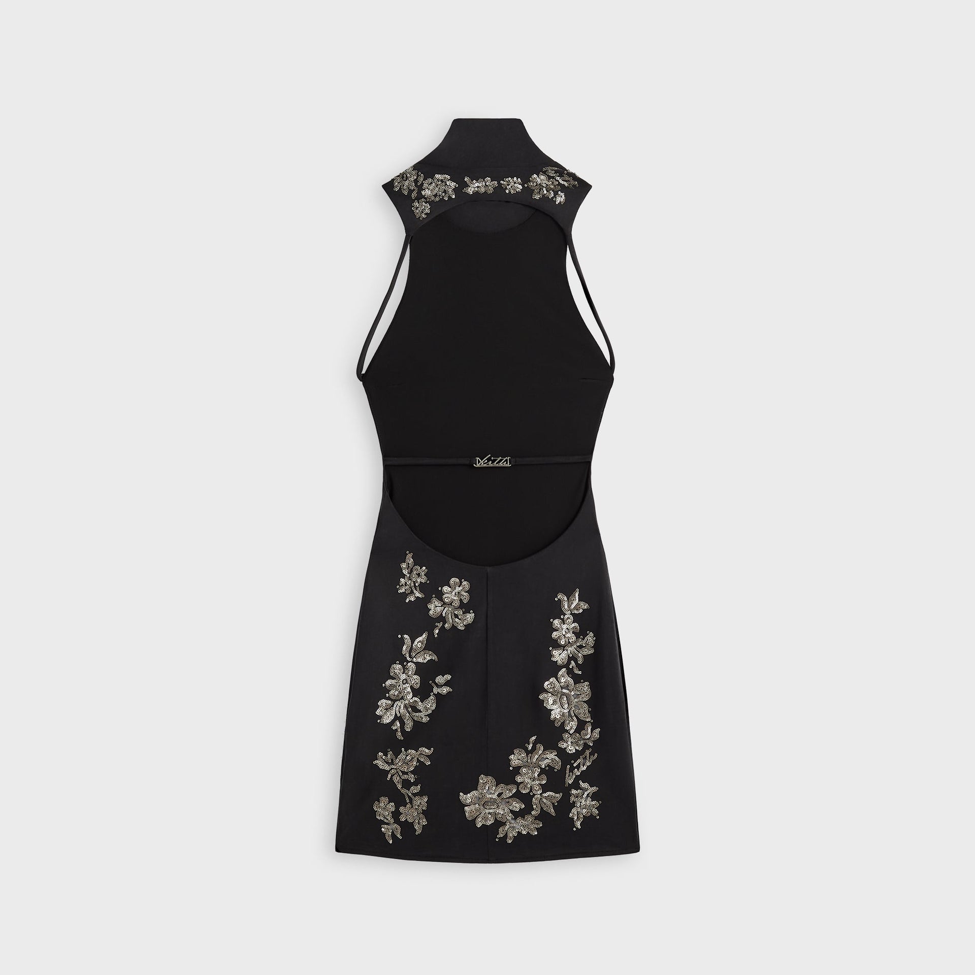 Lisa for Kith Women Nina Embellished Backless Mini Dress - Black