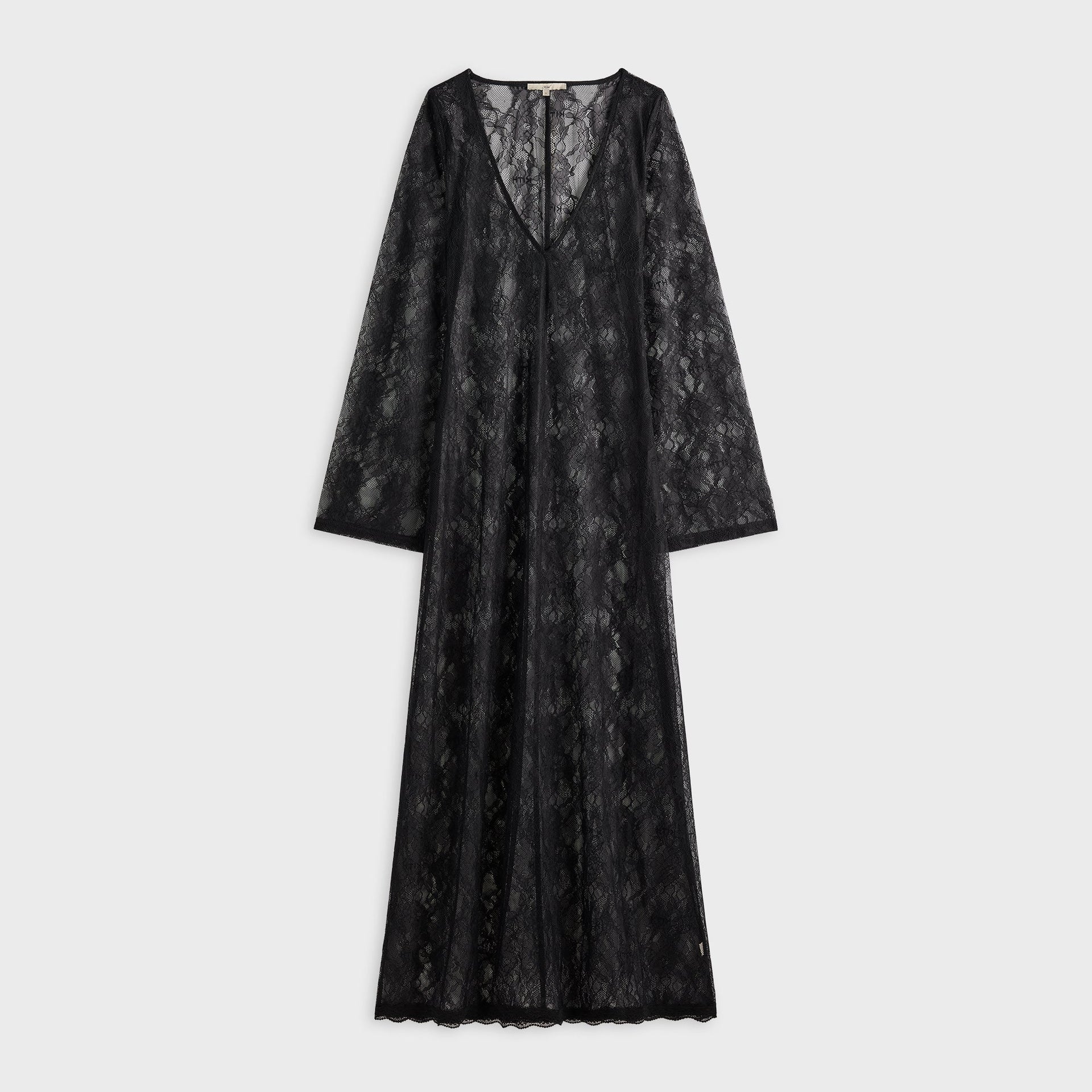 Lisa for Kith Women Lyla V-Neck Lace Maxi Dress- Black - PH