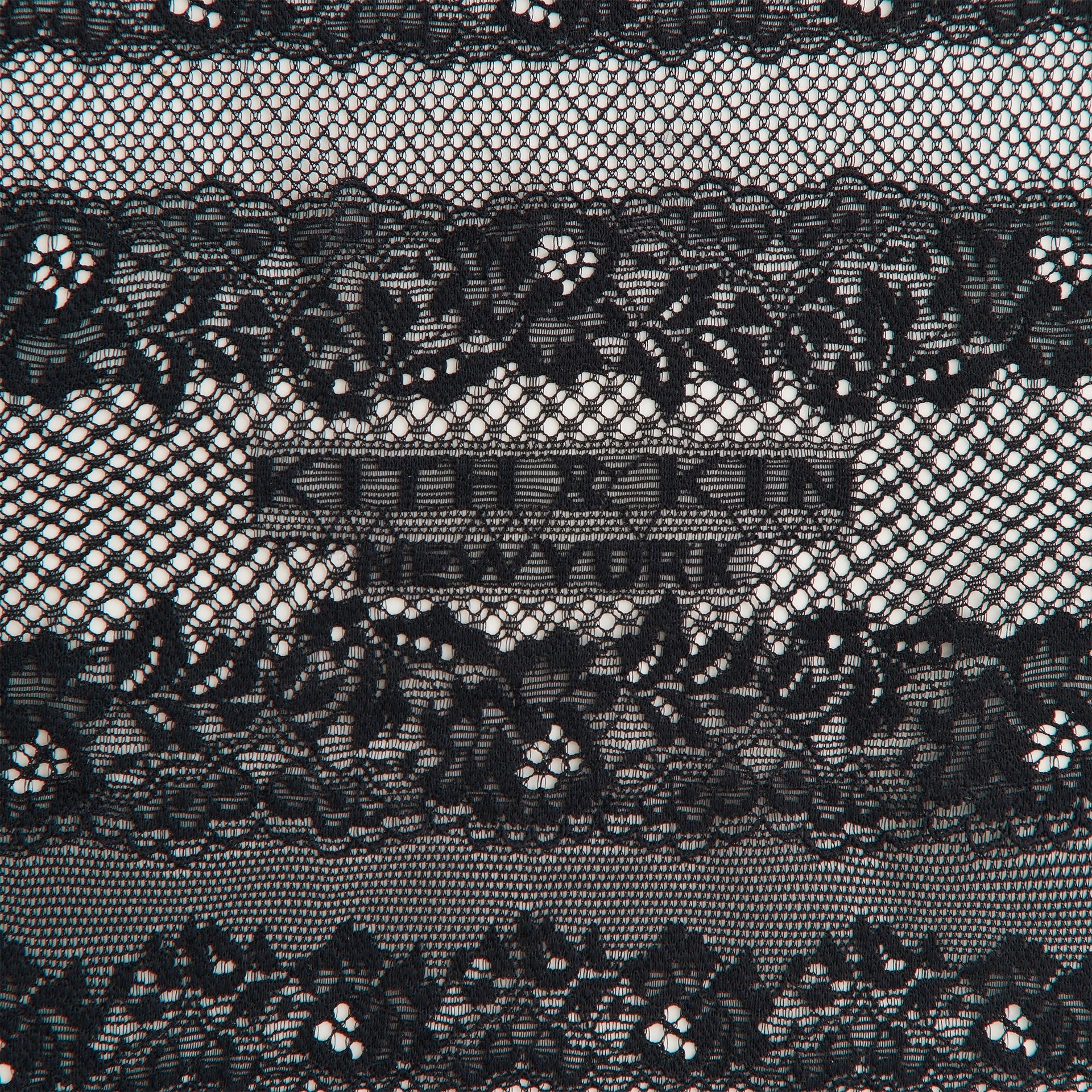 Lisa for Kith Women Odette Logo Lace Mini Dress - Black - PH