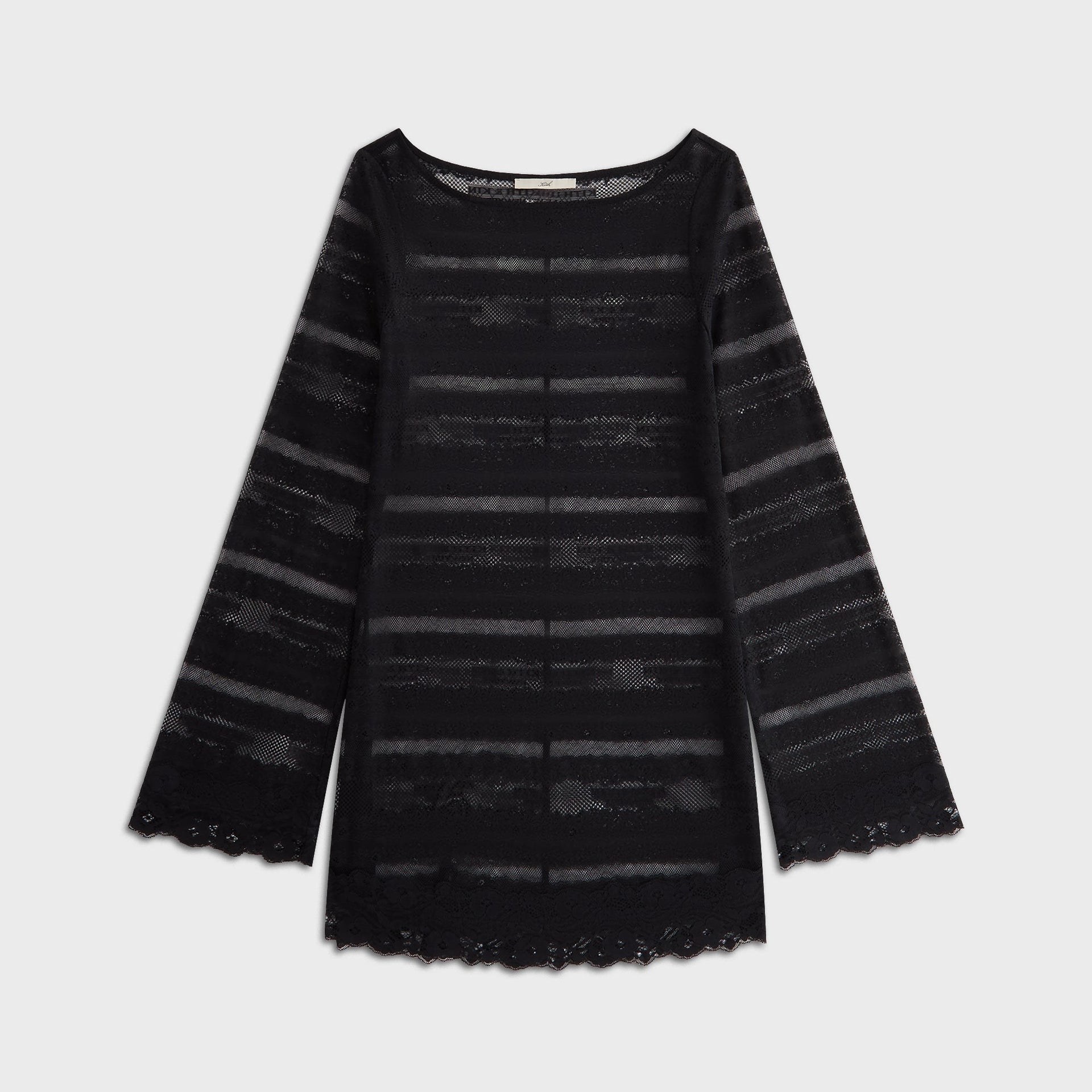 Lisa for Kith Women Odette Logo Lace Mini Dress - Black - PH