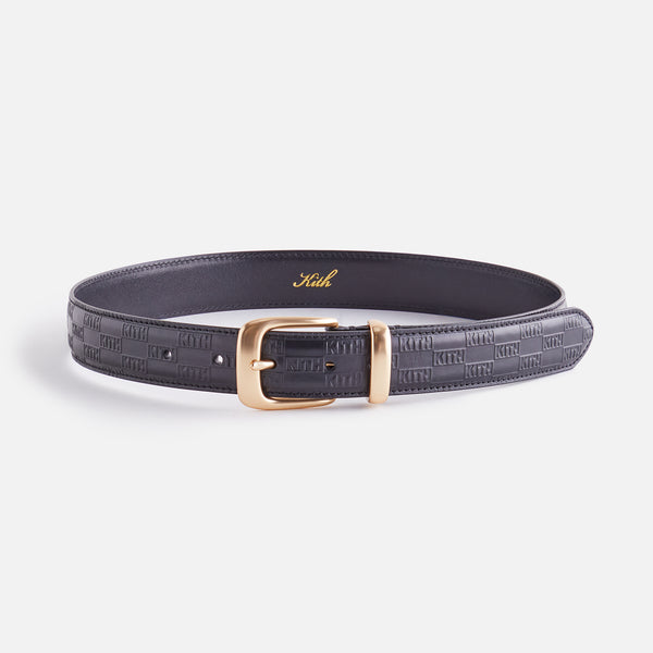 112 Signature Leather Belt - Black - Brass